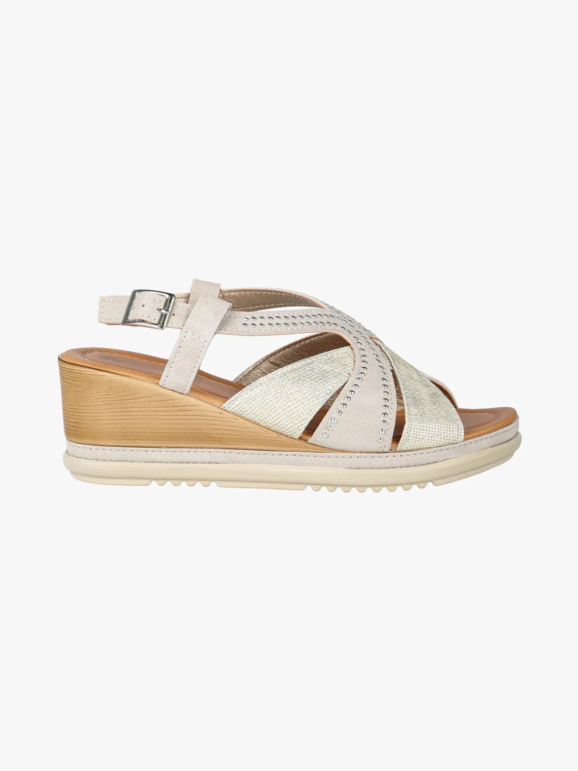 Inblu Sandali da donna con zeppa e borchie