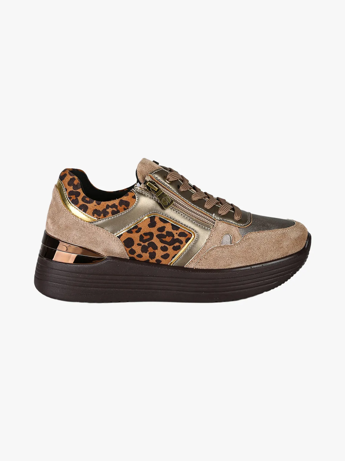 Inblu Sneakers donna con platform - marrone