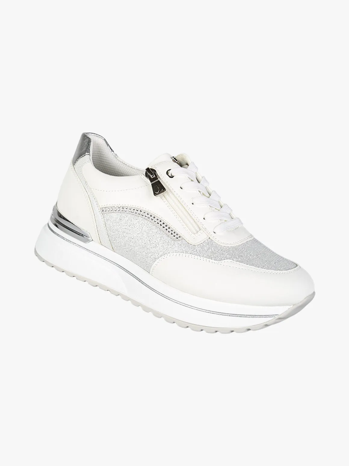 Inblu Sneakers donna con platform - bianco