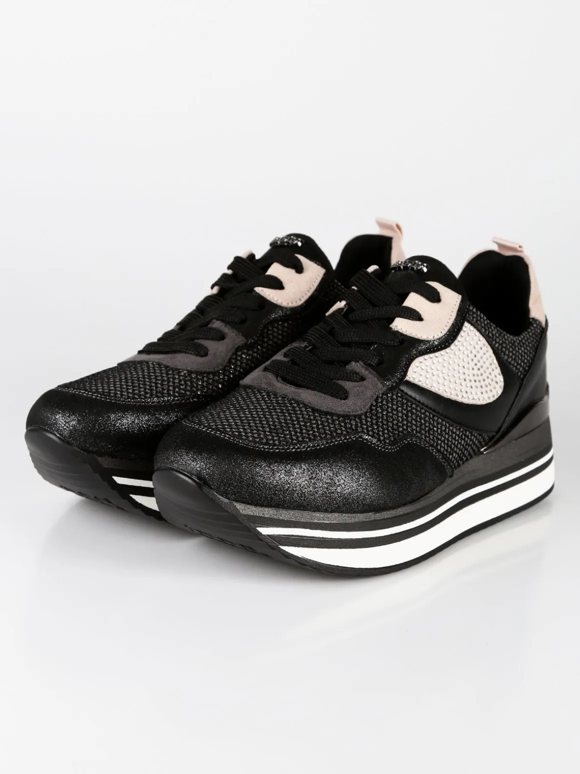 Inblu Sneakers donna con strass e platform