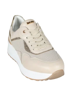 Inblu Sneakers donna in mesh e tessuto scamosciato con platform
