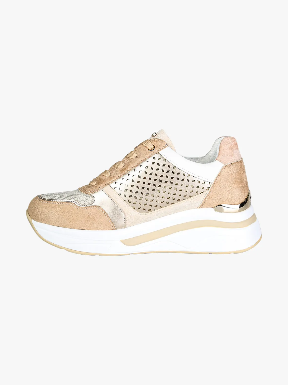 Inblu Sneakers donna multicolore con zeppa - sabbia