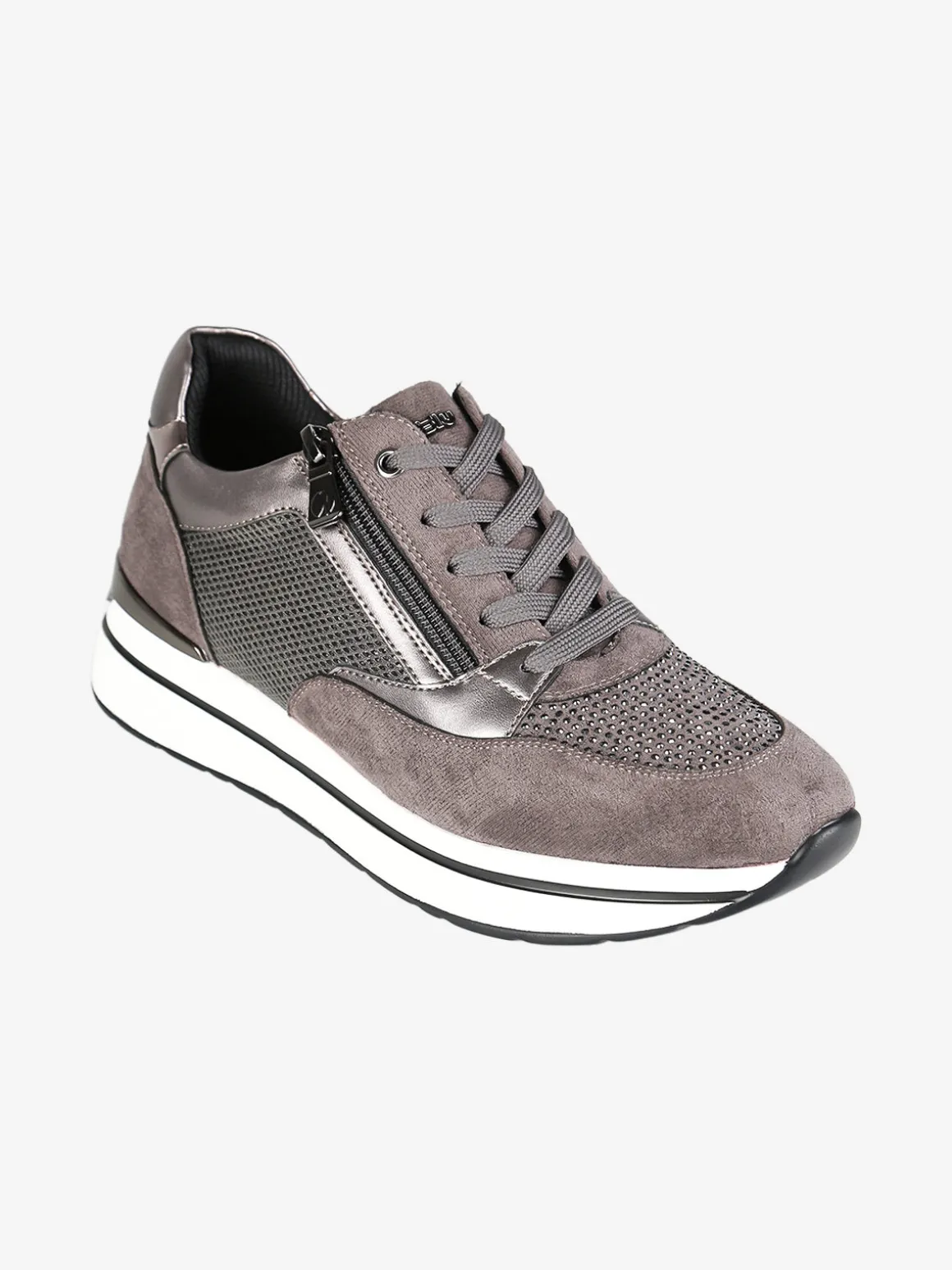 Inblu Sneakers donna platform con zip e lacci