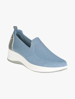 Inblu Sneakers donna slip on in maglia con zeppa - avion