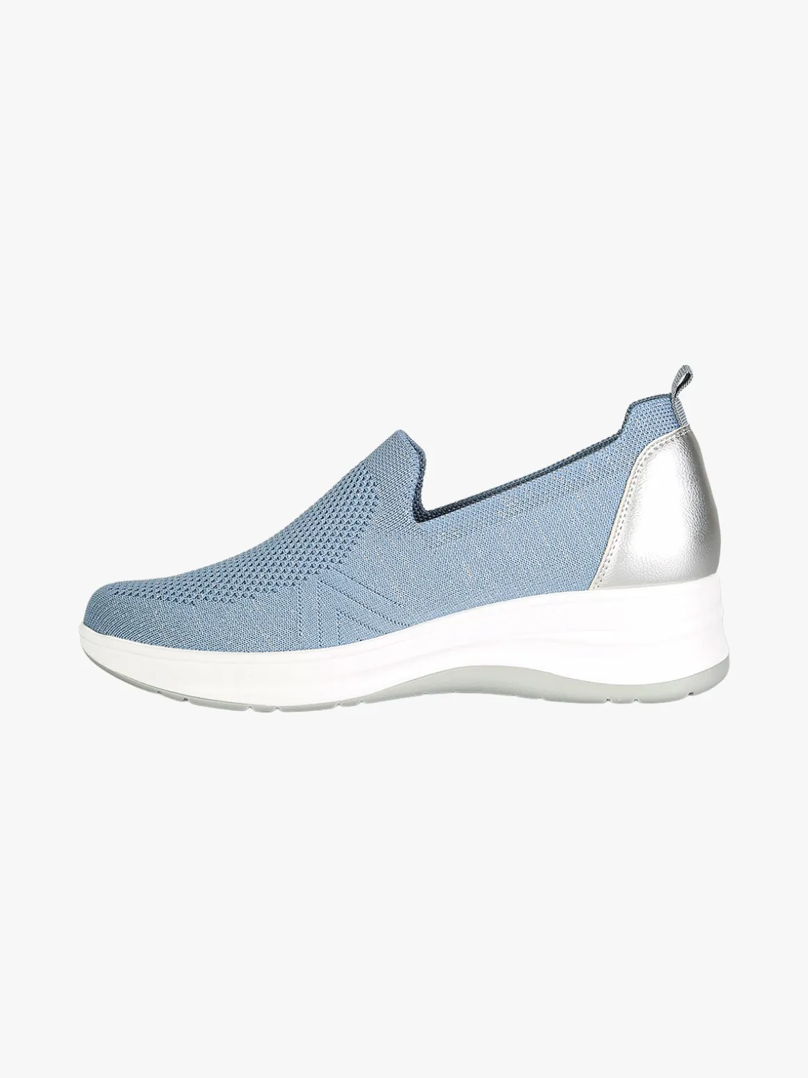 Inblu Sneakers donna slip on in maglia con zeppa - avion