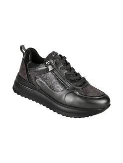 Inblu Sneakers donna stringate con platform - grigio scuro