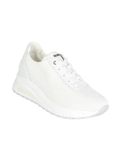 Inblu Sneakers sportive da donna in maglia con air - bianco