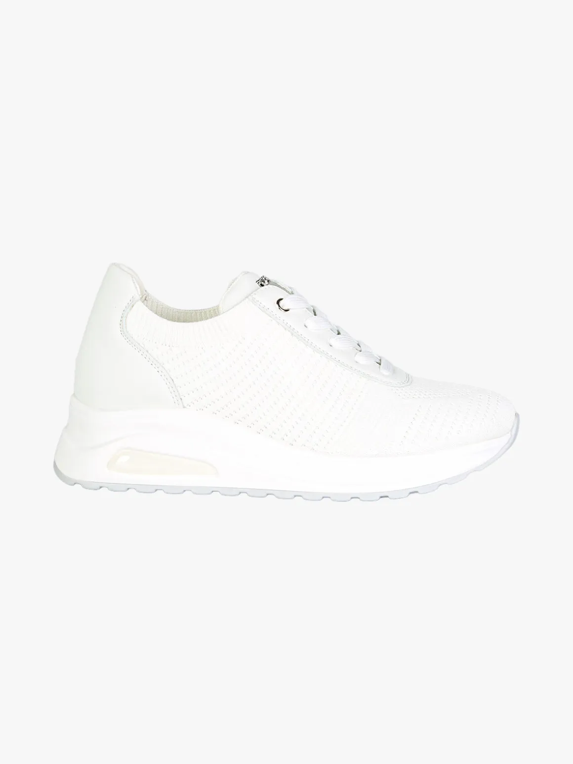 Inblu Sneakers sportive da donna in maglia con air - bianco