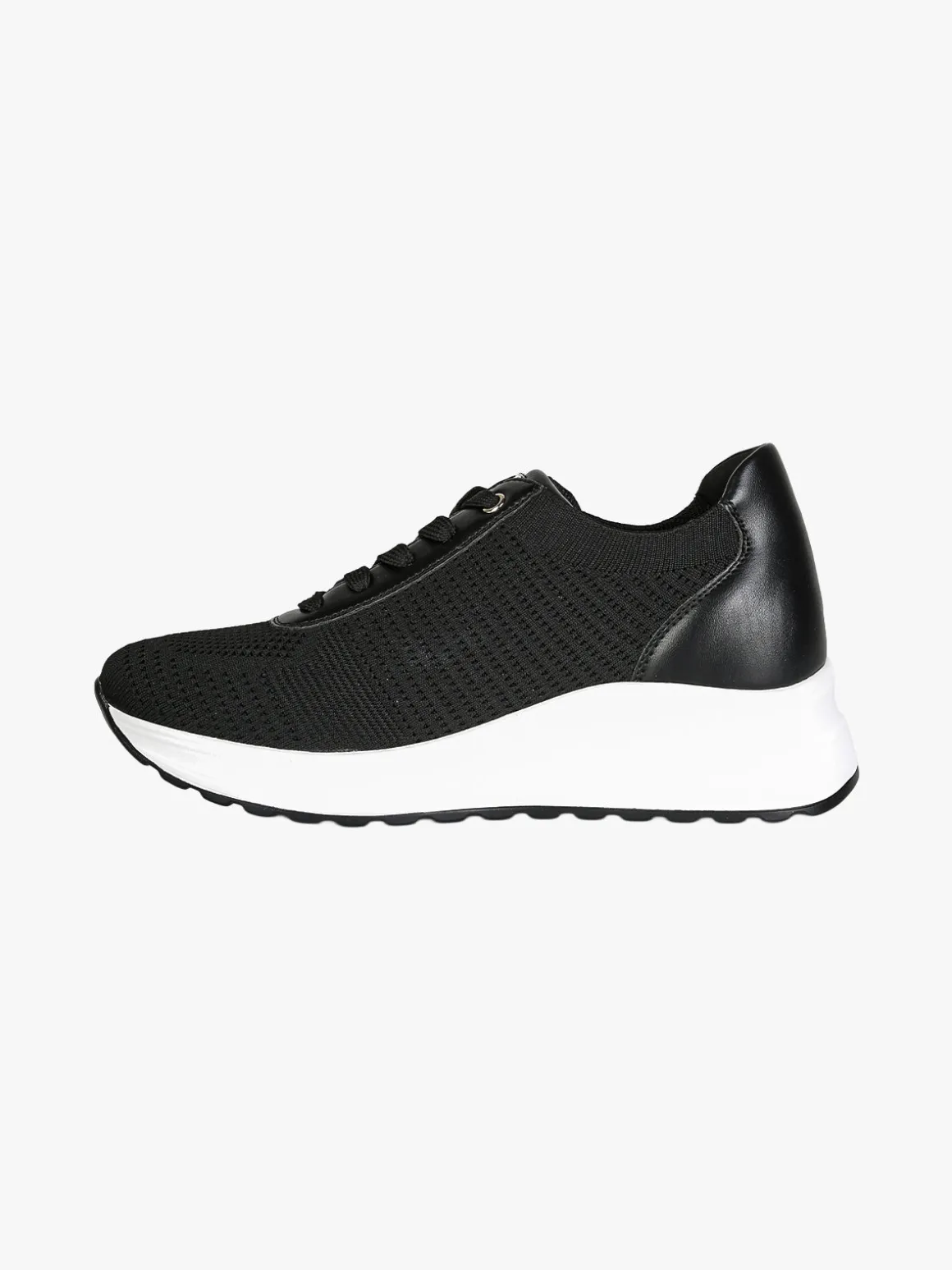 Inblu Sneakers sportive da donna in maglia con air - nero