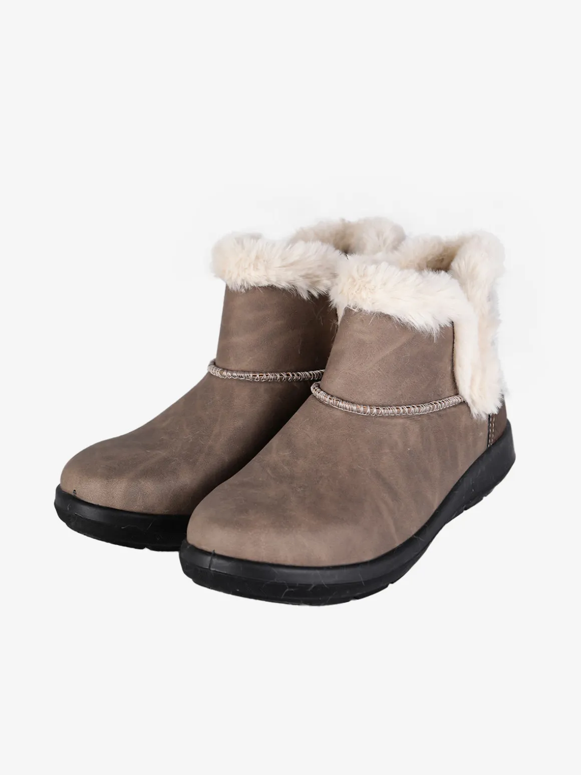 Inblu Stivaletti donna con bordo in ecopelliccia