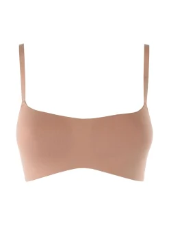 Infiore Brassiere in cotone con profili termosaldati COPPA B - cammello