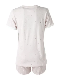 Infiore BUNNY Pigiama corto da donna in cotone - lilla