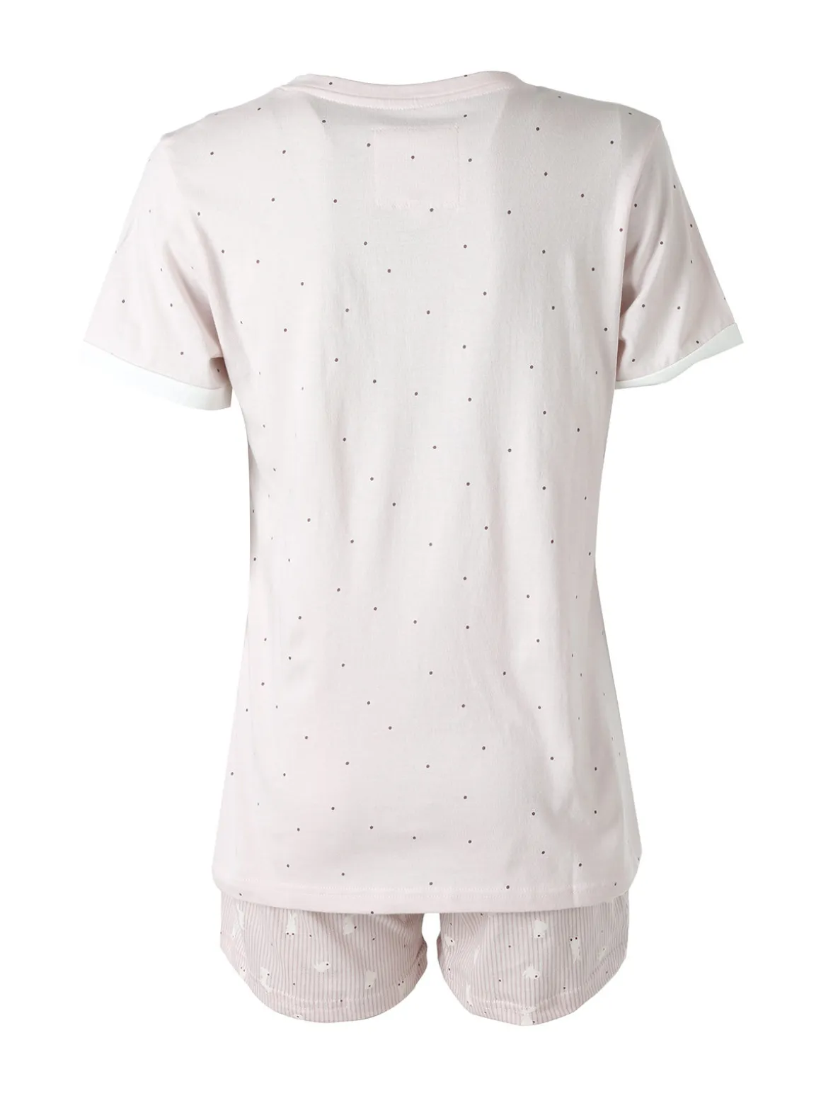 Infiore BUNNY Pigiama corto da donna in cotone - lilla