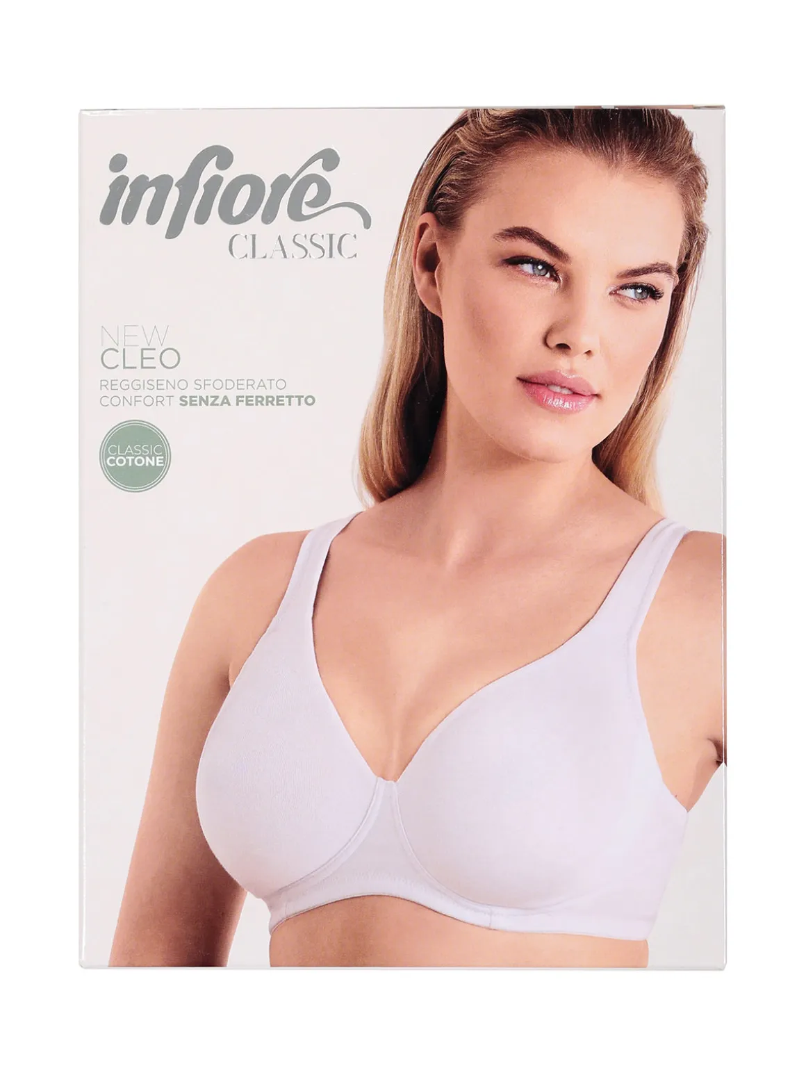 Infiore CLEO Reggiseno donna confort senza ferretto COPPA C - nero