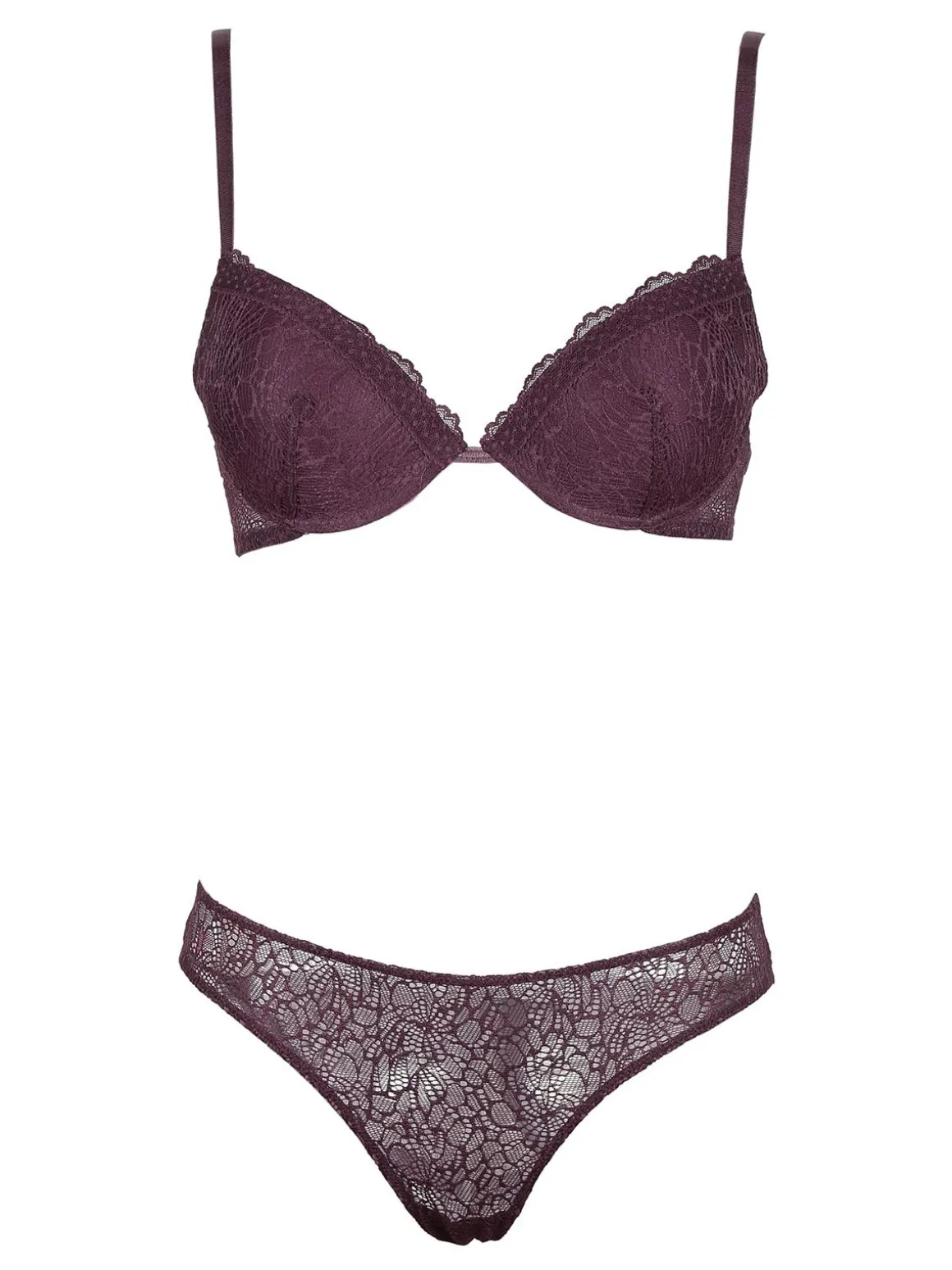 Infiore Completo intimo push up graduato e slip