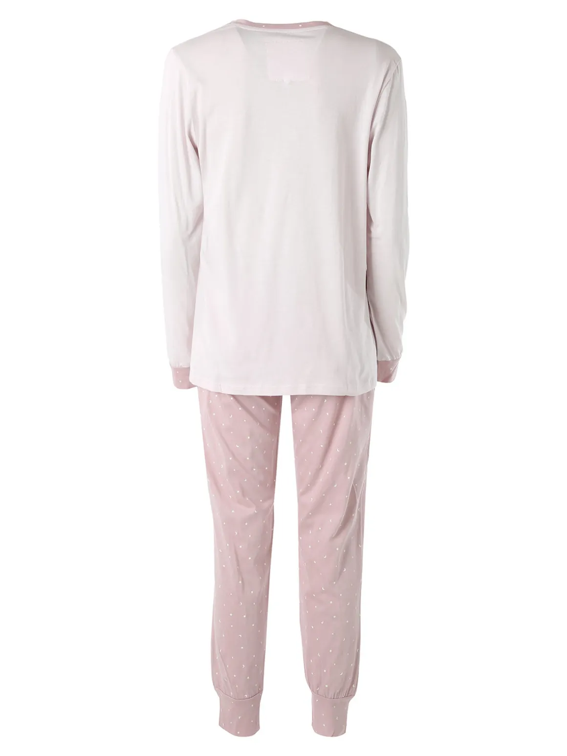 Infiore GALAXY Pigiama lungo da donna in cotone con stampe - panna