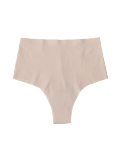 Infiore MICRO FIT 02707 Brasiliana a vita alta in microfibra - beige