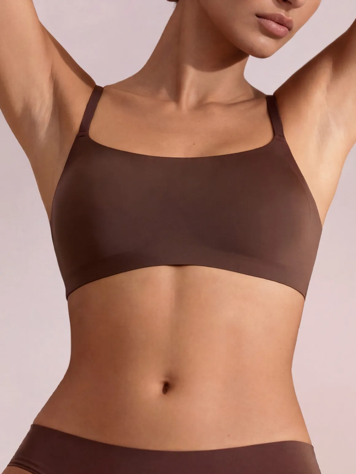 Infiore MICROFIT 01701 Brassiere imbottita senza ferretto COPPA B - moro