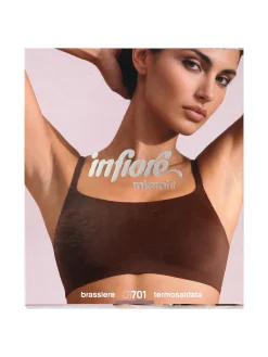 Infiore MICROFIT 01701 Brassiere imbottita senza ferretto COPPA B - moro