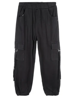 Injuly Completo 2 pezzi da ragazza maglietta + pantaloni con tasconi