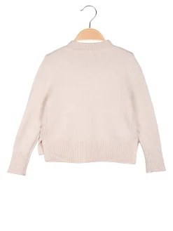 Injuly Maglione da bambina accollato - beige