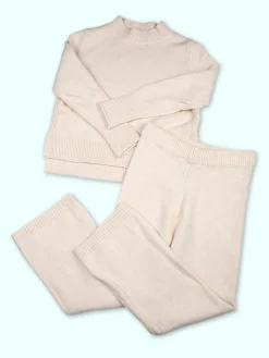 Injuly Maglione da bambina accollato - beige