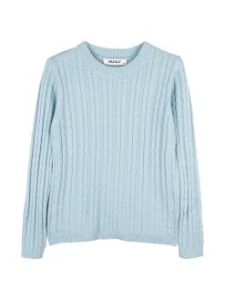 Injuly Maglione girocollo da bambina a trecce