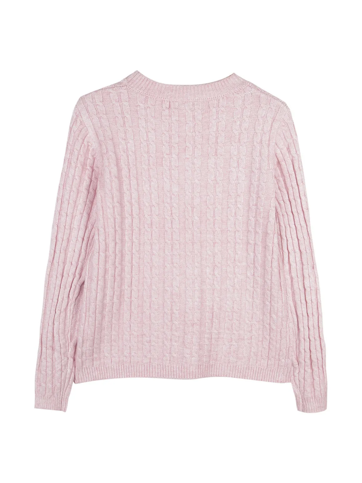 Injuly Maglione girocollo da bambina a trecce