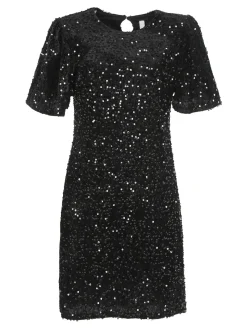 Insta Firenze Abito donna a maniche corte con paillettes