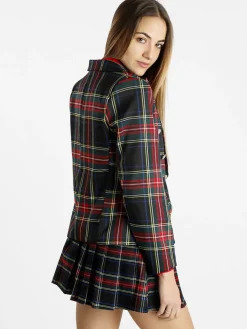 Insta Firenze Blazer scozzese da donna a doppiopetto