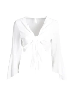 Insta Firenze Coprispalle donna in velour con maniche a campana