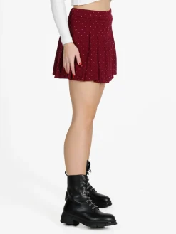 Insta Firenze Gonna a pantalone da donna con pieghe e strass