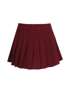 Insta Firenze Gonna a pantalone da donna con pieghe e strass