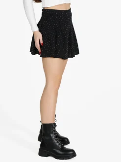 Insta Firenze Gonna a pantalone da donna con pieghe e strass