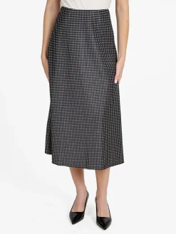 Insta Firenze Gonna midi donna a pois - bordeaux