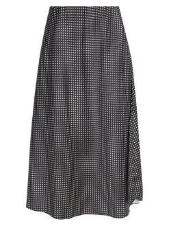 Insta Firenze Gonna midi donna a pois - bordeaux