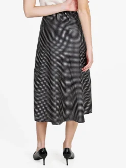 Insta Firenze Gonna midi donna a pois - bordeaux