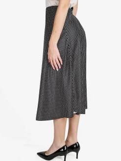 Insta Firenze Gonna midi donna a pois - nero
