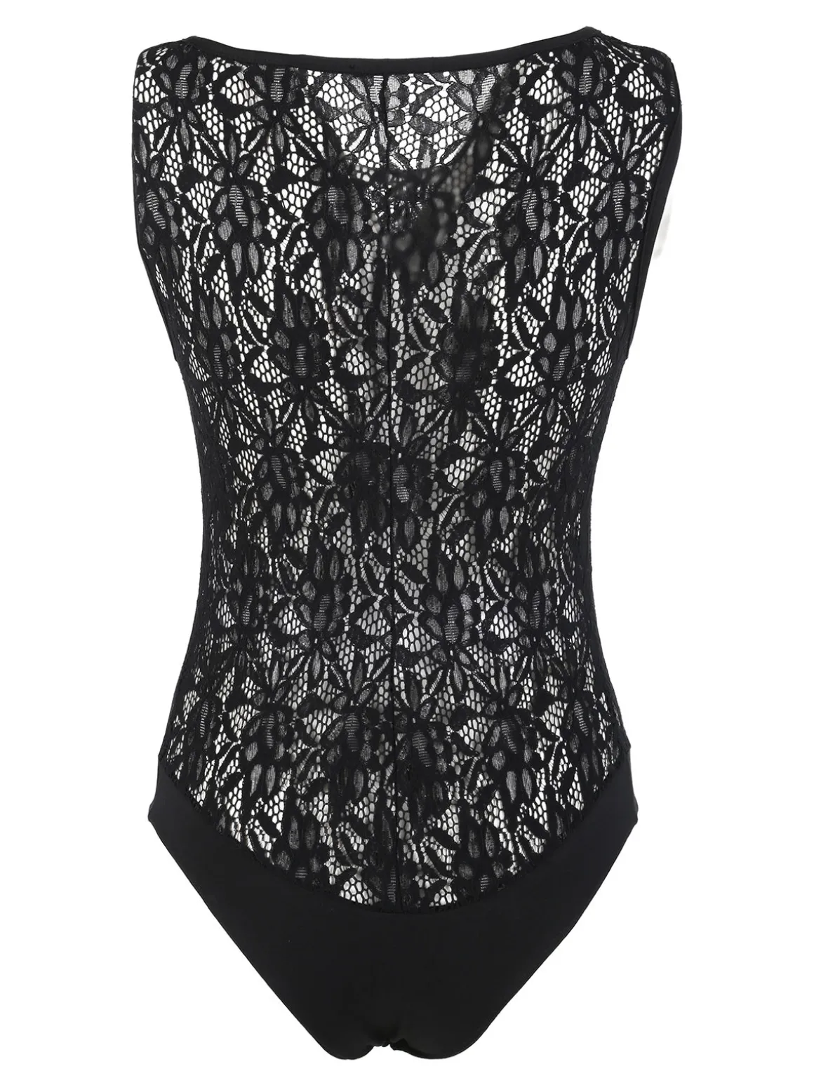 Intimami Body smanicato da donna in pizzo - nero