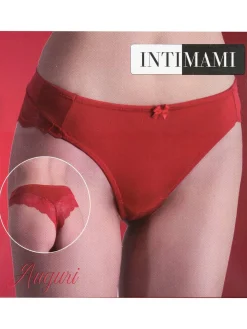 Intimami Brasiliana rossa con pizzo