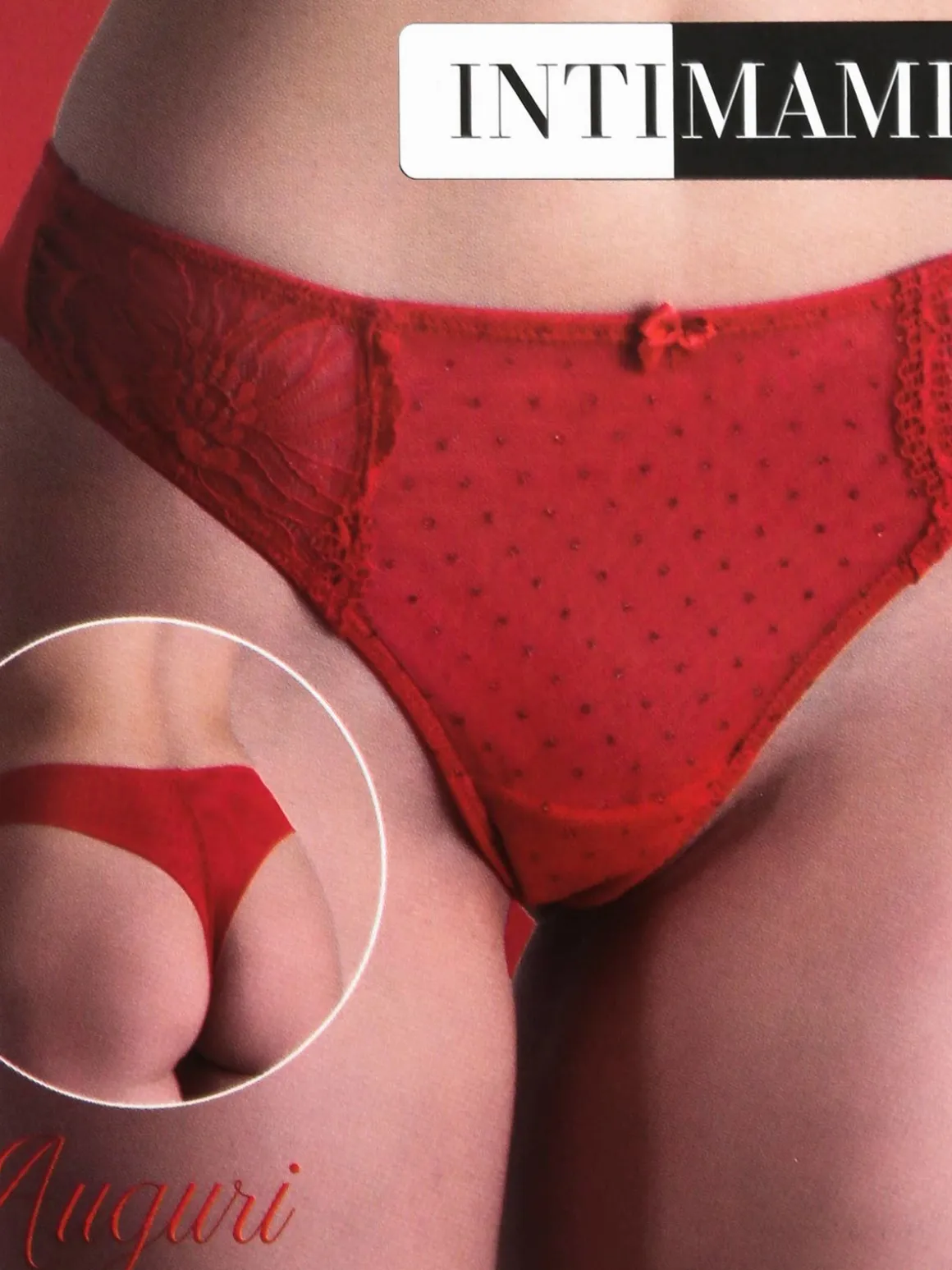 Intimami Brasiliana rossa in pizzo
