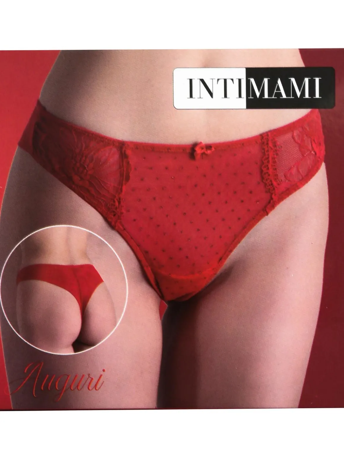 Intimami Brasiliana rossa in pizzo