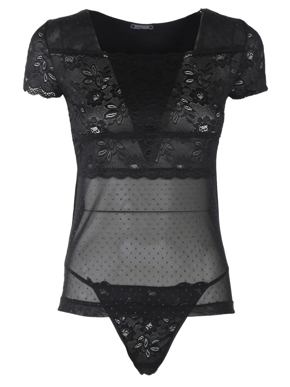 Intimami Coordinato intimo donna con top in tulle e tanga