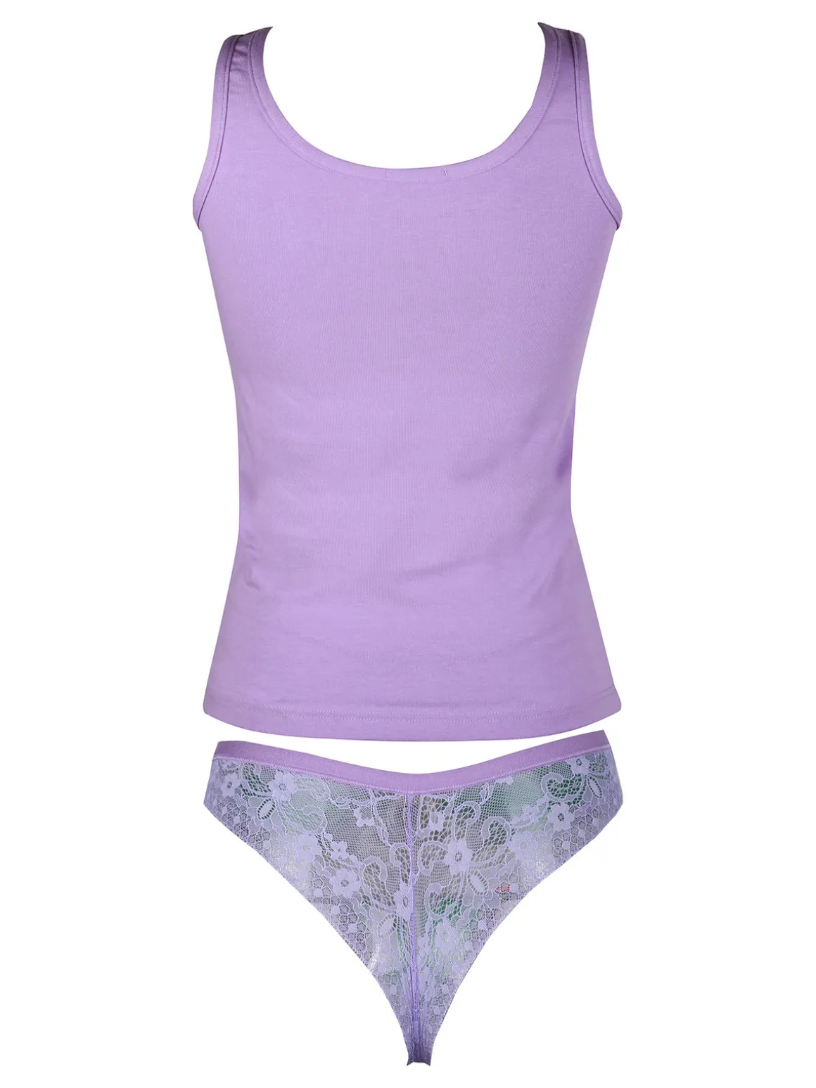 Intimami Coordinato intimo da donna con top in cotone e brasiliana