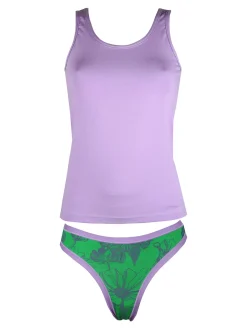 Intimami Coordinato intimo da donna con top in cotone e brasiliana