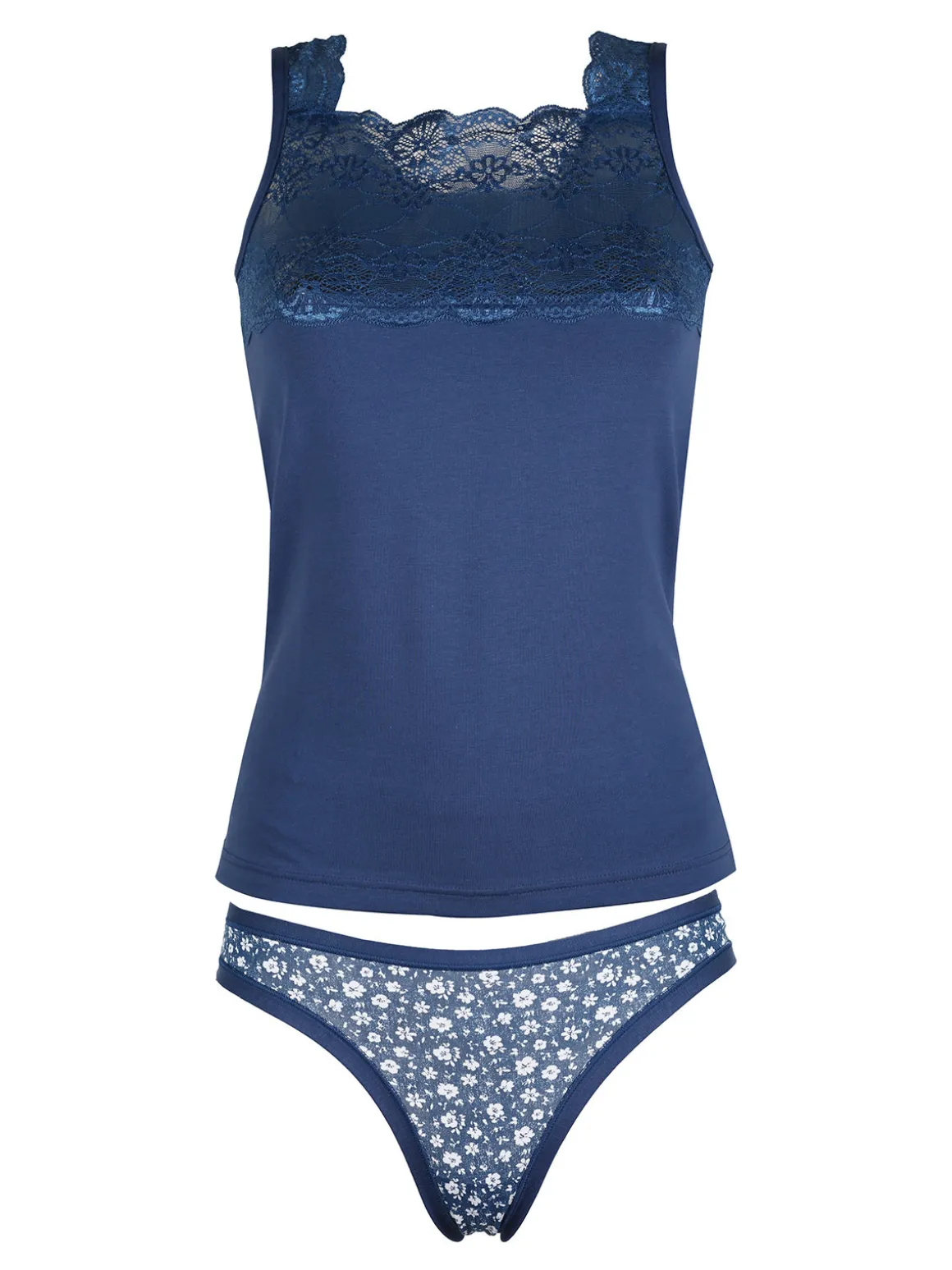Intimami Coordinato intimo da donna in cotone con top e brasiliana