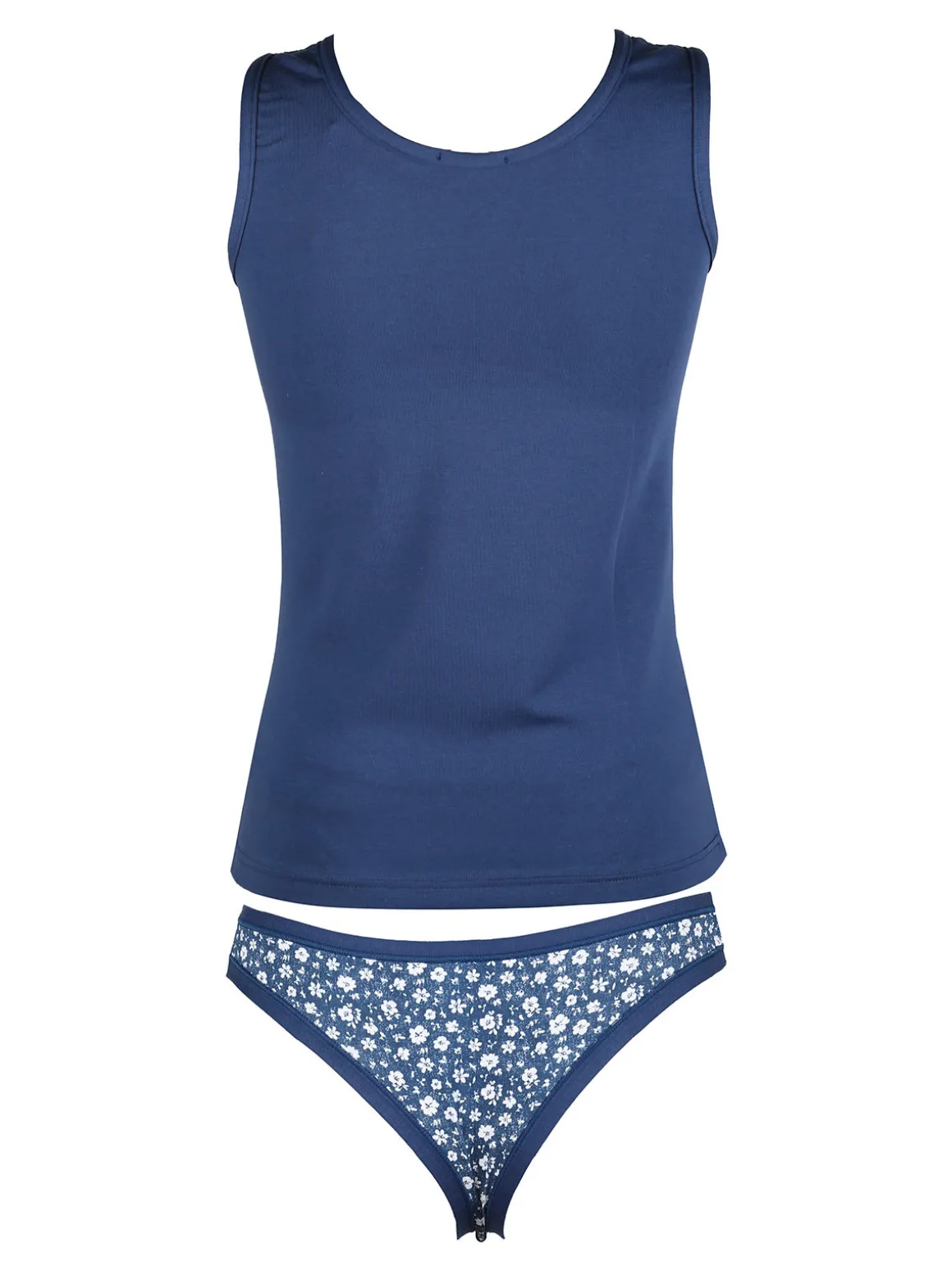 Intimami Coordinato intimo da donna in cotone con top e brasiliana