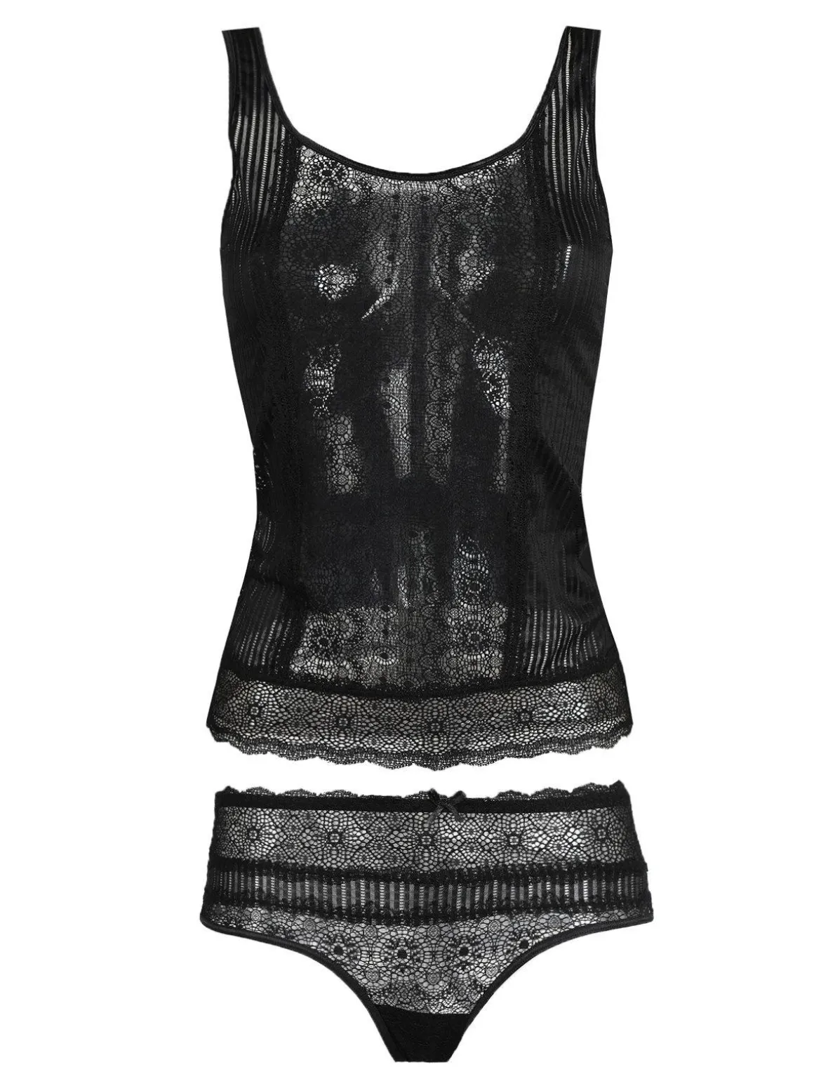 Intimami Coordinato intimo top + culotte in pizzo
