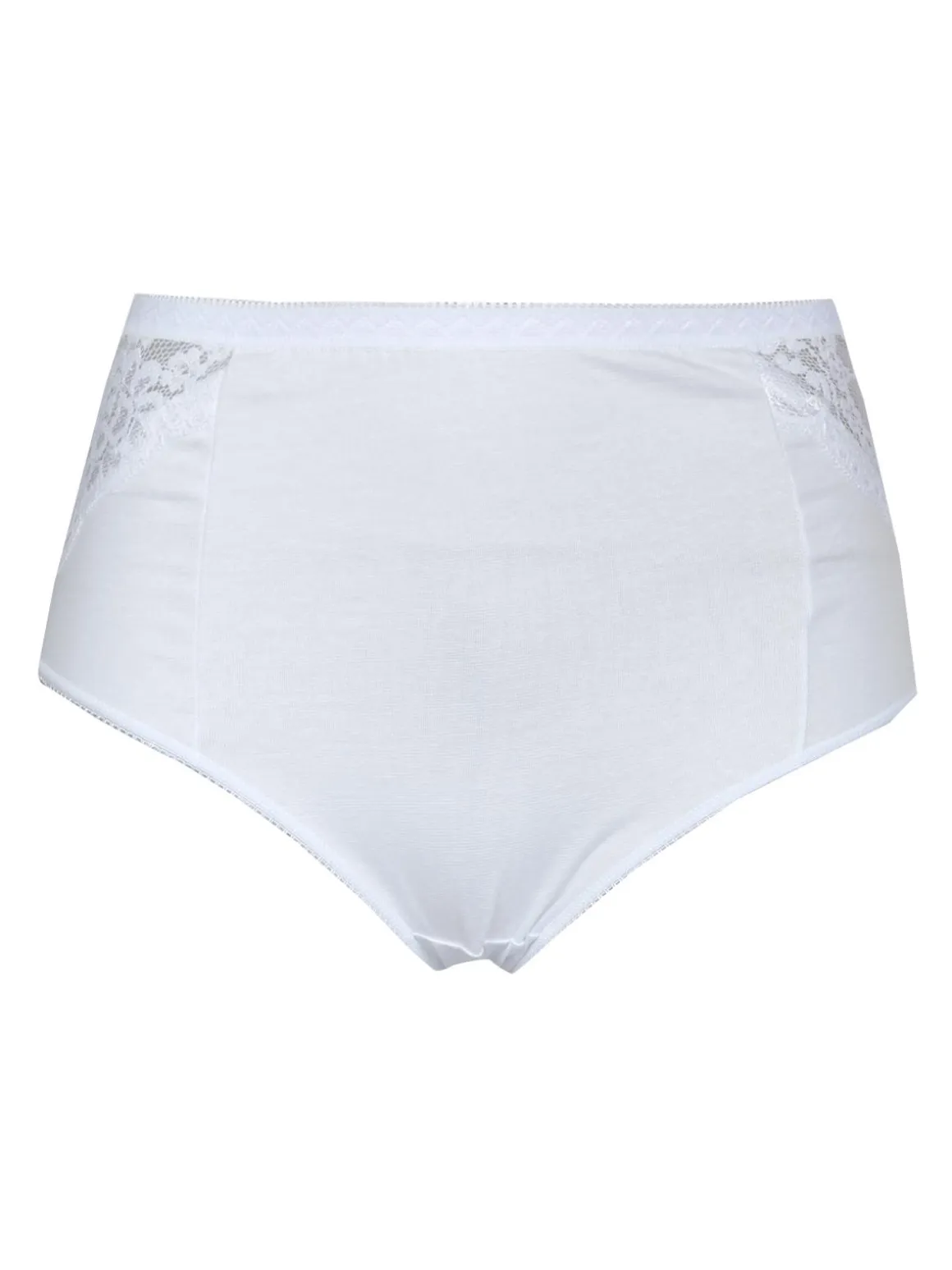 Intimami Culotte bianche in cotone con pizzo