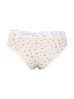 Intimami Slip donna in cotone con pizzo